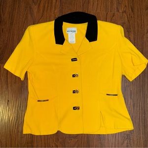 Petite Perceptions by Irene B Yellow Dress Shirt Size S